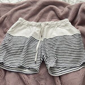 Zara Striped Towel Feel Shorts